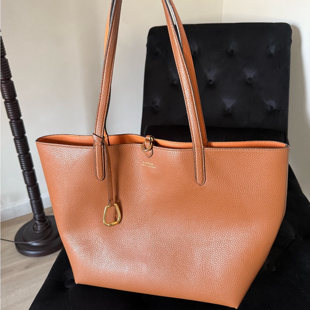 Ralph Lauren Tan Leather Tote